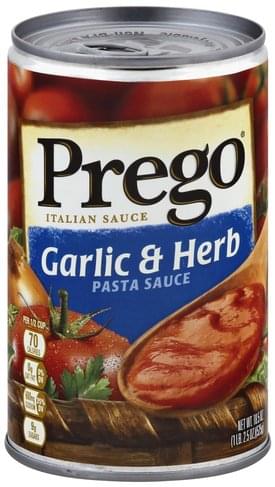 Prego Garlic Herb Italian Pasta Sauce 18 5 Oz Nutrition Information Innit