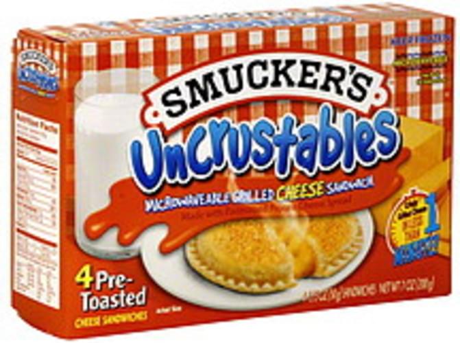 Smuckers Microwaveable Grilled Cheese Sandwich - 4 Ea, Nutrition ...