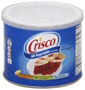 Crisco All-vegetable Shortening - 16 Oz, Nutrition Information 