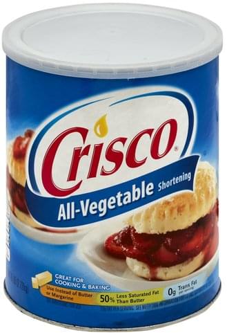 Crisco All-Vegetable Shortening - 6 lb, Nutrition Information | Innit