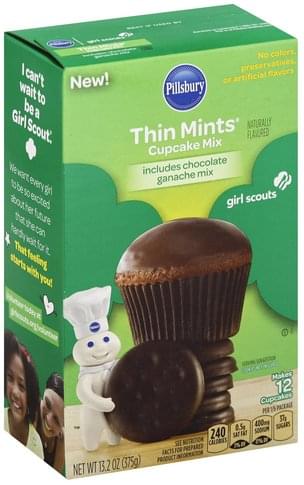 Pillsbury Thin Mints Cupcake Mix - 13.2 oz, Nutrition Information | Innit