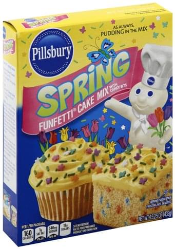 Pillsbury Funfetti, Spring, with Candy Bits Cake Mix - 15.25 oz ...