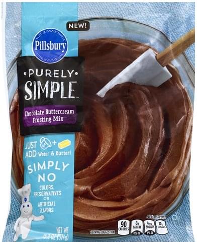 Pillsbury Chocolate Buttercream Frosting Mix - 13.2 oz, Nutrition ...