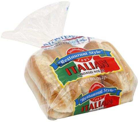 Klosterman Hoagie, Italian Rolls - 6 ea, Nutrition Information | Innit