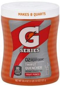 Gatorade Instant Powder Mix, 02 Perform, Fruit Punch Thirst Quencher ...