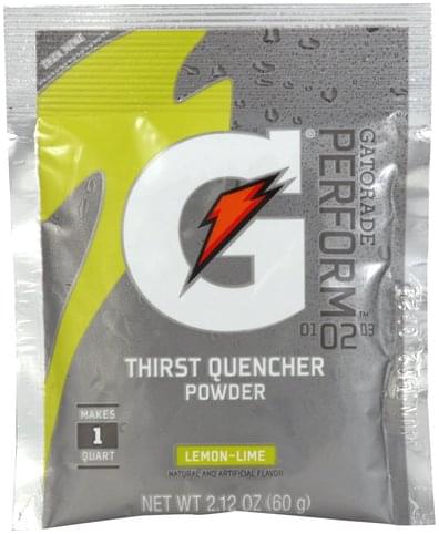 Gatorade 02 Perform, Lemon-Lime Thirst Quencher Powder - 2.12 oz ...