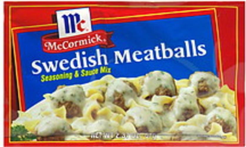 Mccormick Swedish Meatballs Seasoning And Sauce Mix 2 37 Oz Nutrition