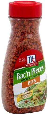 McCormick Bacon Flavored Bits - 3.25 Oz, Nutrition Information | Innit