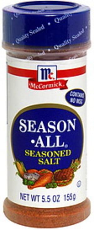 Mccormick Seasoned Salt 5 5 Oz Nutrition Information Innit