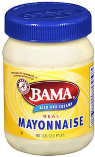 Bama Real Mayonnaise - 16, Nutrition Information | Innit