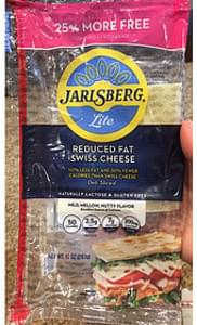 Lucerne Jarlsberg Lite, Reduced Fat Swiss Cheese - 6 Oz, Nutrition ...