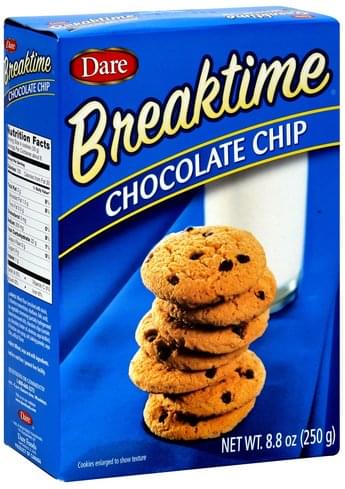 breaktime chocolate chip cookies nutrition facts