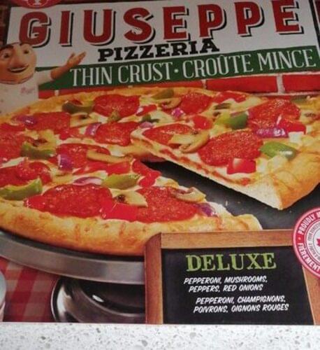 Dr. Oetker Giuseppe Pizzeria Thin Crust Deluxe Pizza - 103 G, Nutrition ...