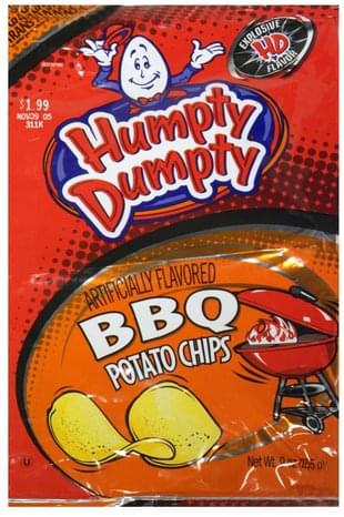 Humpty Dumpty BBQ Potato Chips - 9 Oz, Nutrition Information | Innit