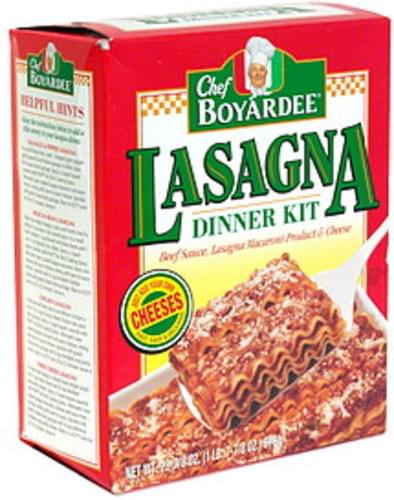 Chef Boyardee Lasagna Dinner Kit - 1 ea, Nutrition Information | Innit
