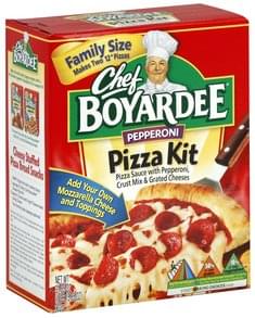 Chef Boyardee Pepperoni, Family Size Pizza Kit - 31.85 oz, Nutrition ...