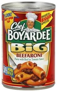 Chef Boyardee Family Size Beefaroni - 40 oz, Nutrition Information | Innit