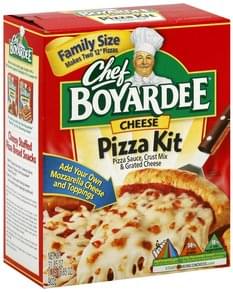 Chef Boyardee Cheese, Family Size Pizza Kit - 31.85 oz, Nutrition ...