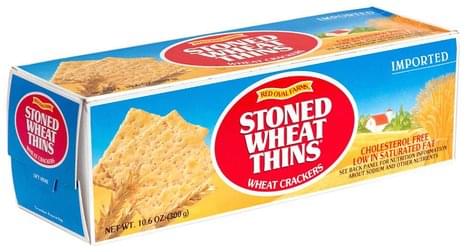 Red Oval Farms Stoned Wheat Thins Wheat Crackers Oz Nutrition Information Innit