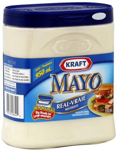 Kraft Real Mayonnaise - 950 ml, Nutrition Information | Innit