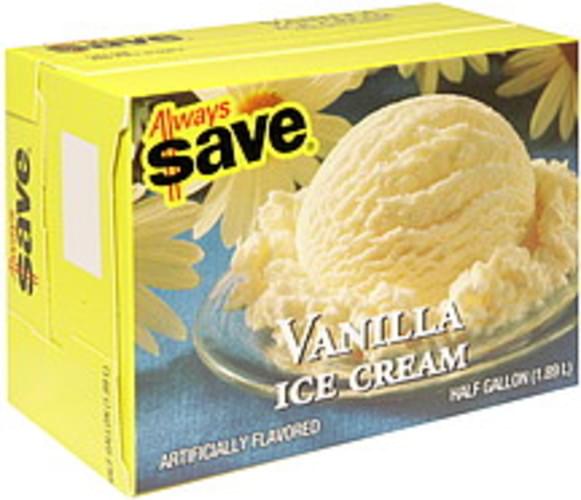 Always Save Vanilla Ice Cream 64 Oz Nutrition Information Innit