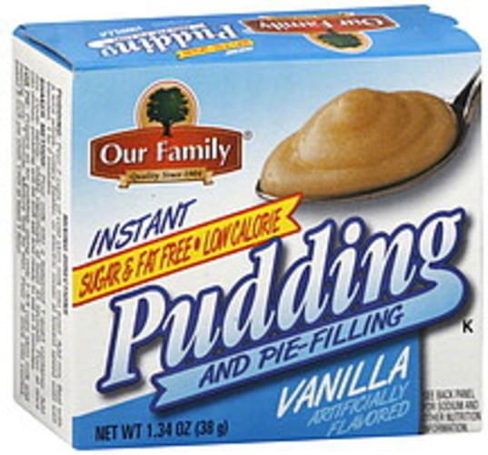 Our Family Instant, Vanilla Pudding and Pie Filling - 1.34 ...