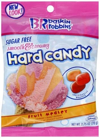Baskin Robbins Sugar Free, Fruit Medley Hard Candy - 2.75 oz, Nutrition Information | Innit