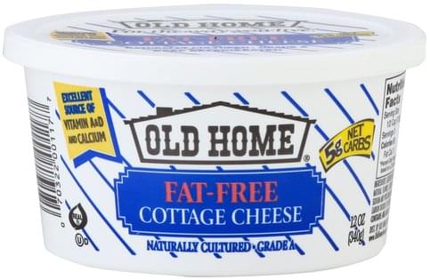 Old Home Fat-Free Cottage Cheese - 12 oz, Nutrition ...