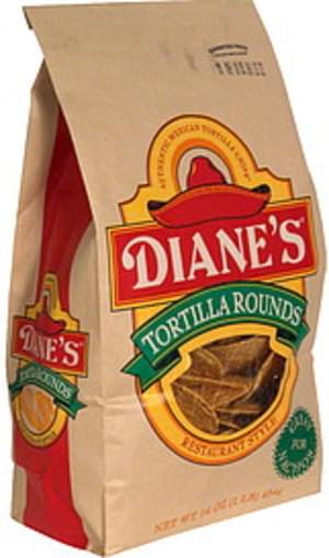 Dianes Tortilla Rounds - 16 oz, Nutrition Information | Innit