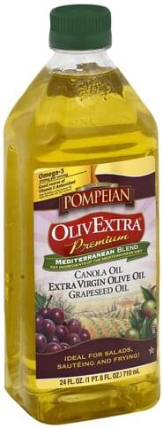 Pompeian Mediterranean Blend, Premium Oil - 24 oz, Nutrition ...