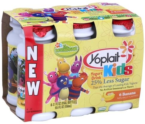 Yoplait Banana Yogurt Drink - 6 ea, Nutrition Information | Innit