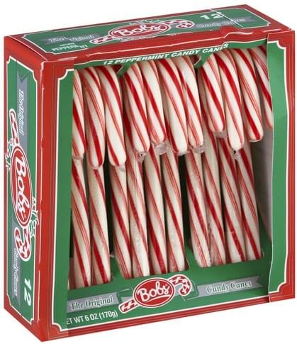 Bobs Peppermint Candy Canes - 12 ea, Nutrition Information | Innit