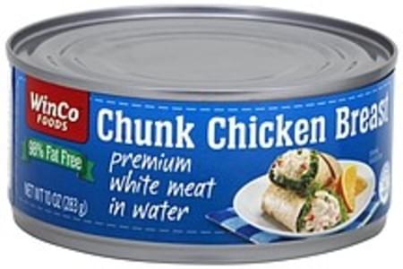 WinCo Foods Chunk Chicken Breast - 10 Oz, Nutrition Information | Innit