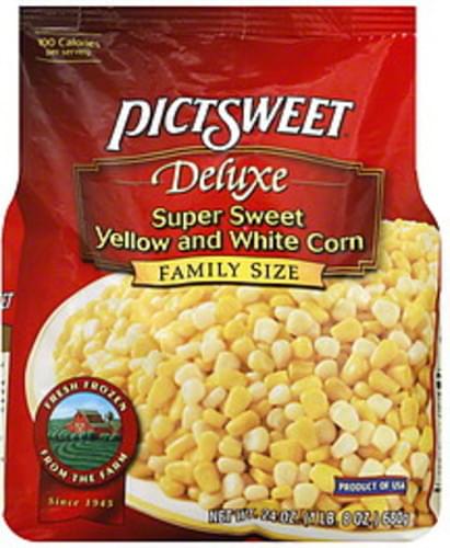 Pictsweet Deluxe, Family Size Super Sweet Yellow and White Corn - 24 oz ...