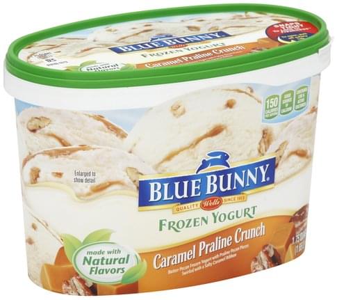 Blue Bunny Low Fat, Vanilla Bean Frozen Yogurt - 1.75 QT, Nutrition ...