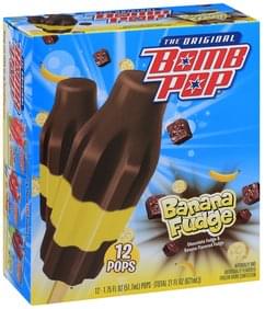 Bomb Pop Banana Fudge Pops - 12 ea, Nutrition Information | Innit