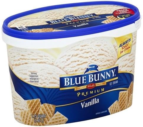 Blue Bunny Vanilla Ice Cream - 1.75 QT, Nutrition Information | Innit