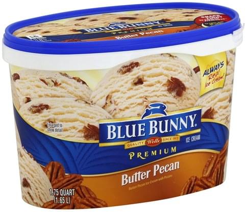 Blue Bunny Butter Pecan Ice Cream - 1.75 QT, Nutrition Information | Innit