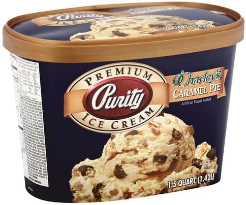 Purity Premium, O'Charley's Caramel Pie Ice Cream - 1.5 QT, Nutrition ...