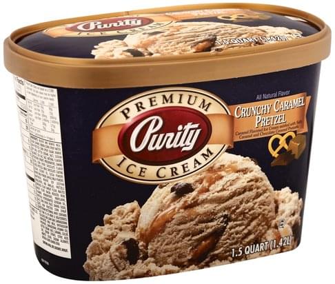 Purity Premium, Crunchy Caramel Pretzel Ice Cream - 1.5 QT, Nutrition ...