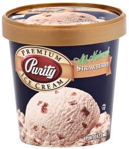 Purity Premium, Strawberry Ice Cream - 1 pt, Nutrition Information | Innit