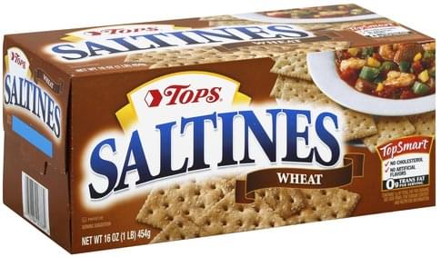 Tops Wheat Saltines - 16 oz, Nutrition Information | Innit