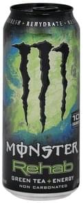 Monster Green Tea + Energy Energy Drink - 15.5 oz, Nutrition ...