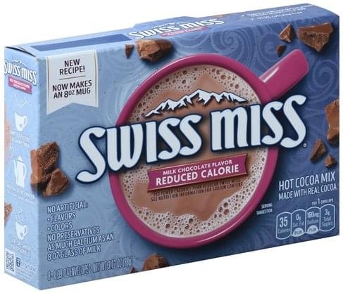 Swiss Miss Reduced Calorie, Milk Chocolate Flavor Hot Cocoa Mix - 8 ea ...