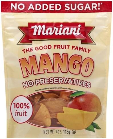 Mariani Mango - 4 Oz, Nutrition Information 