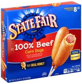 State Fair 100% Beef Corn Dogs - 8 ea, Nutrition Information | Innit