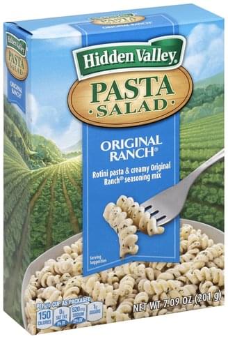 Hidden Valley Original Ranch Pasta Salad - 7.09 Oz, Nutrition ...