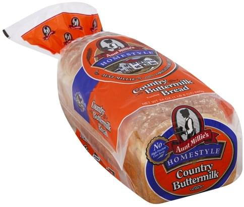 Aunt Millies Enriched Country Buttermilk Bread 24 Oz Nutrition Information Innit