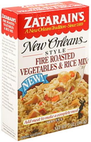 Zatarain's Fire Roasted Vegetables & Rice Mix - 7 oz, Nutrition ...