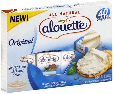 Alouette Original Spreadable Cheese - 8 Ea, Nutrition Information | Innit